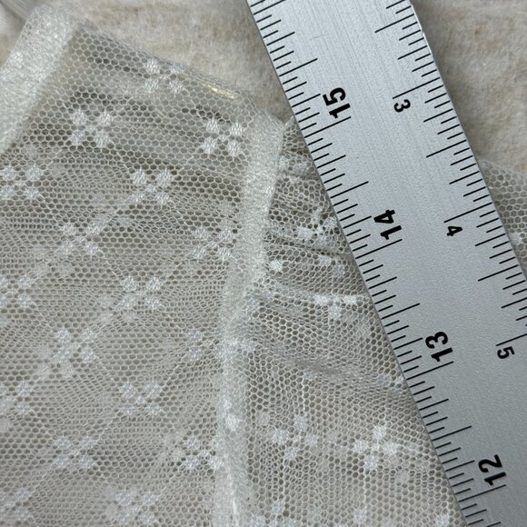 Ollie Jay Girls White Sheer Floral Mesh Long Sleeve Layer Tee Size 5Y NWT - Picture 9 of 11